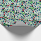 Glanzende Kerstmis Gift wrap groen Cadeaupapier (Hoek)