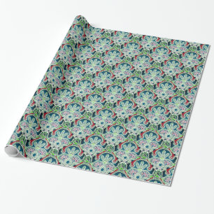 Glanzende Kerstmis Gift wrap groen Cadeaupapier