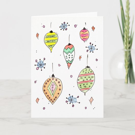 Glanzende! Kerstversiering Kerstkaart Feestdagen Kaart (Voorkant)