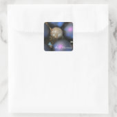 Glanzende Kerstversieringen Vierkante Sticker (Tas)