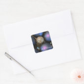 Glanzende Kerstversieringen Vierkante Sticker (Envelop)