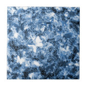 glanzende kleurige vlinders , gegraveerd op porsel tegeltje (Voorkant)