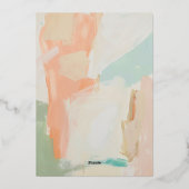 Glanzende kleurrijke pastel lente zomer Vrijgezell Folie Uitnodiging (Achterkant)