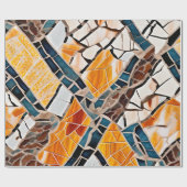 Glanzende kristallen mozaïek cadeaupapier (Vlak)