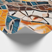 Glanzende kristallen mozaïek cadeaupapier (Hoek)