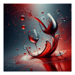 Glanzende kunst aan de muur perfect poster