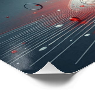 Glanzende kunst aan de muur perfect poster