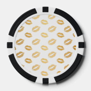 Glanzende Kusjes Poker Chips