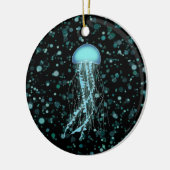 Glanzende kwal keramisch ornament (Links)