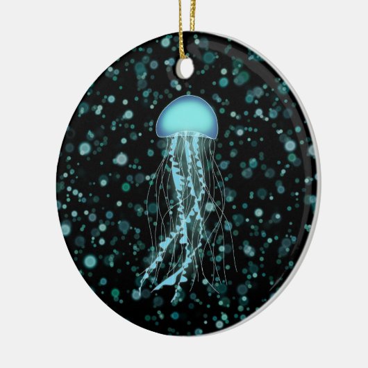 Glanzende kwal keramisch ornament (Links)