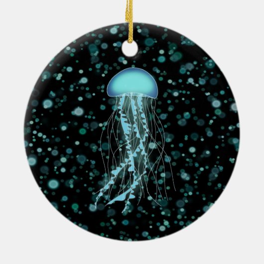 Glanzende kwal keramisch ornament (Achterkant)