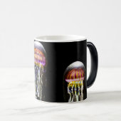 Glanzende kwal magische mok (Voorkant rechts)