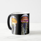 Glanzende kwal magische mok (Voorkant links)