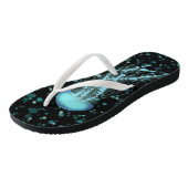 Glanzende kwal teenslippers (Schuin)