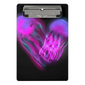 Glanzende kwallen Paars Mini Klembord (Voorkant)