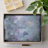 Glanzende lavendel vlinder weide decoupage tissuepapier (Geschenk)