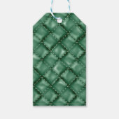 Glanzende lederen textuur 3 cadeaulabel (Voorkant)