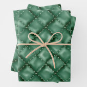 Glanzende lederen textuur 3 inpakpapier vel (In situ)