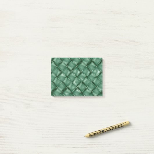 Glanzende lederen textuur 3 post-it® notes (Op bureau)