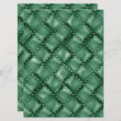 Glanzende lederen textuur 3 save the date (Voorkant / Achterkant)