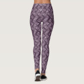 Glanzende lederen textuur leggings (Achterkant)