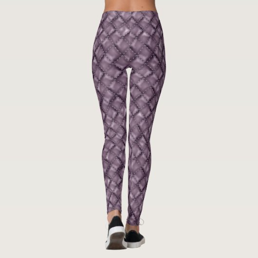 Glanzende lederen textuur leggings (Achterkant)
