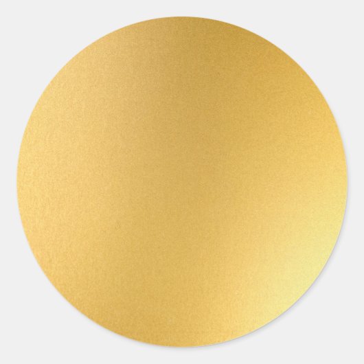 Glanzende lege sjabloon Elegante namaak goud chic Ronde Sticker (Voorkant)