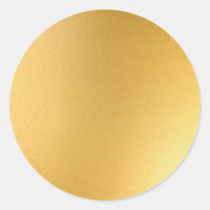 Glanzende lege sjabloon Elegante nepgoud chic Ronde Sticker