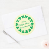 Glanzende Leprechauns St. Patrick's Day Stickers (Envelop)