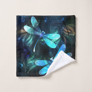 Glanzende Libellenmeer Bad Handdoek