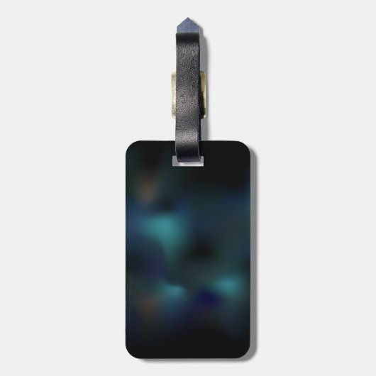 Glanzende Libellenmeer Bagagelabel (Achterkant verticaal)