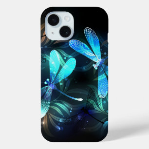 Glanzende Libellenmeer iPhone 15 Case