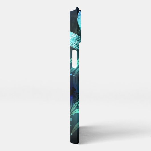 Glanzende Libellenmeer iPhone Hoesje (Rechterkant)