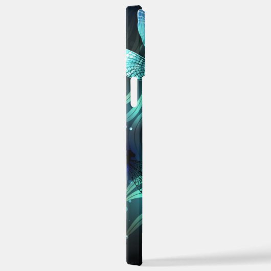 Glanzende Libellenmeer iPhone Hoesje (Rechterkant)