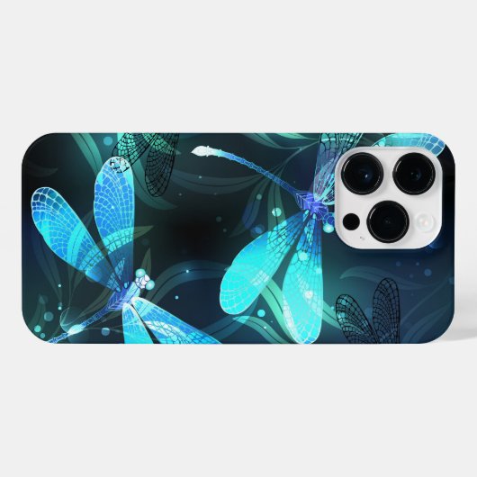 Glanzende Libellenmeer iPhone Hoesje (Achterkant horizontaal)