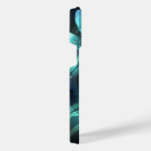 Glanzende Libellenmeer iPhone Hoesje (Rechterkant)