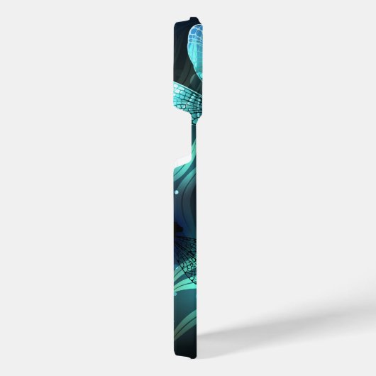 Glanzende Libellenmeer iPhone Hoesje (Rechterkant)