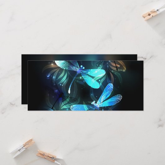 Glanzende Libellenmeer Kaart (Voorkant / Achterkant in situ)