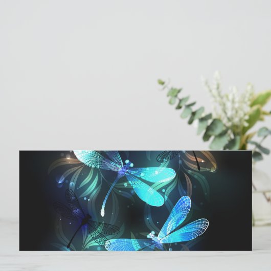 Glanzende Libellenmeer Kaart (Staand voorkant)