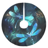 Glanzende Libellenmeer Kerstboom Rok (Voorkant)