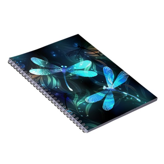 Glanzende Libellenmeer Notitieboek (Rechterzijde)