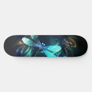 Glanzende Libellenmeer Persoonlijk Skateboard