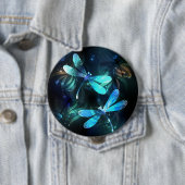 Glanzende Libellenmeer Ronde Button 4,0 Cm (In situ)
