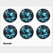 Glanzende Libellenmeer Ronde Sticker (Vel)
