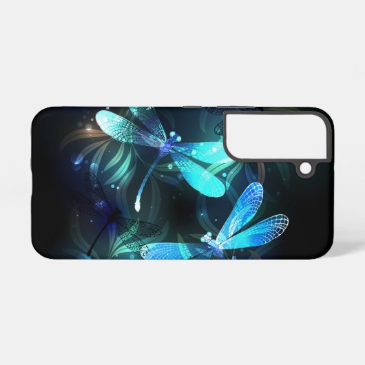 Glanzende Libellenmeer Samsung Galaxy Hoesje (Achterkant horizontaal)