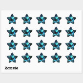 Glanzende Libellenmeer Ster Sticker (Vel)