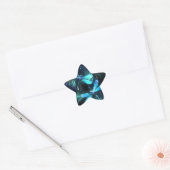 Glanzende Libellenmeer Ster Sticker (Envelop)