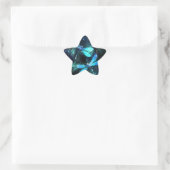 Glanzende Libellenmeer Ster Sticker (Tas)