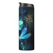 Glanzende Libellenmeer Thermosbeker (Geroteerd rechts)