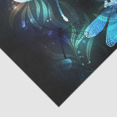 Glanzende Libellenmeer Tissuepapier (Detail)